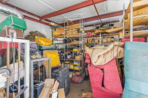 View of storage room