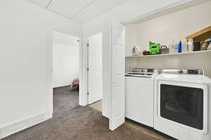 Laundry area with washer and dryer