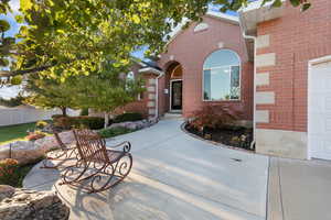 View of front of house featuring brick siding