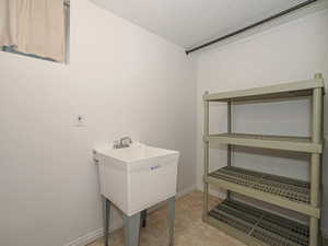 Laundry room with room for storage