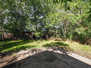 view of wider area of backyard