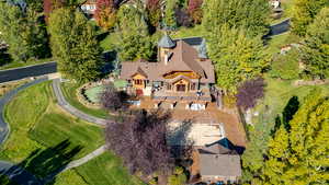 View from above of property