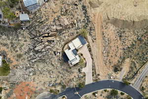 Aerial view of property and surrounding area