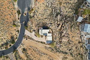 Aerial view of property's location