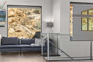 Interior space featuring an outdoor living space