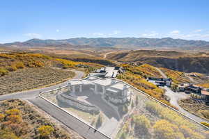 Aerial view of mountains