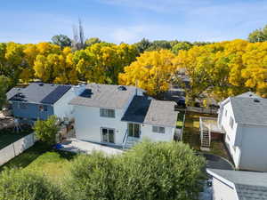 View from above of property