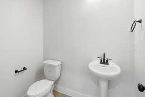 Half bathroom on main level