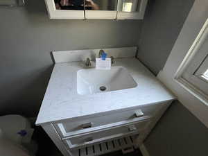 Bathroom with vanity