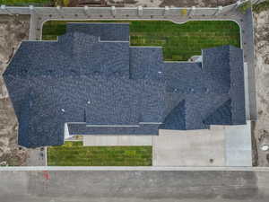 Aerial view of property and surrounding area