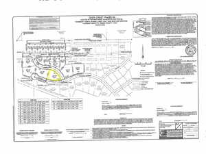 Map showing property parcels