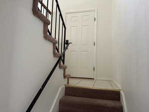 2nd set of stairs leading to basement level 2