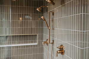 Tiled shower