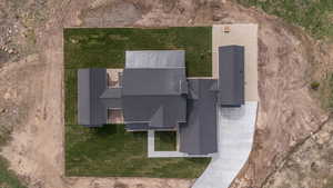 View from above of property
