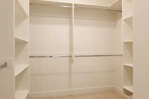 View of spacious closet