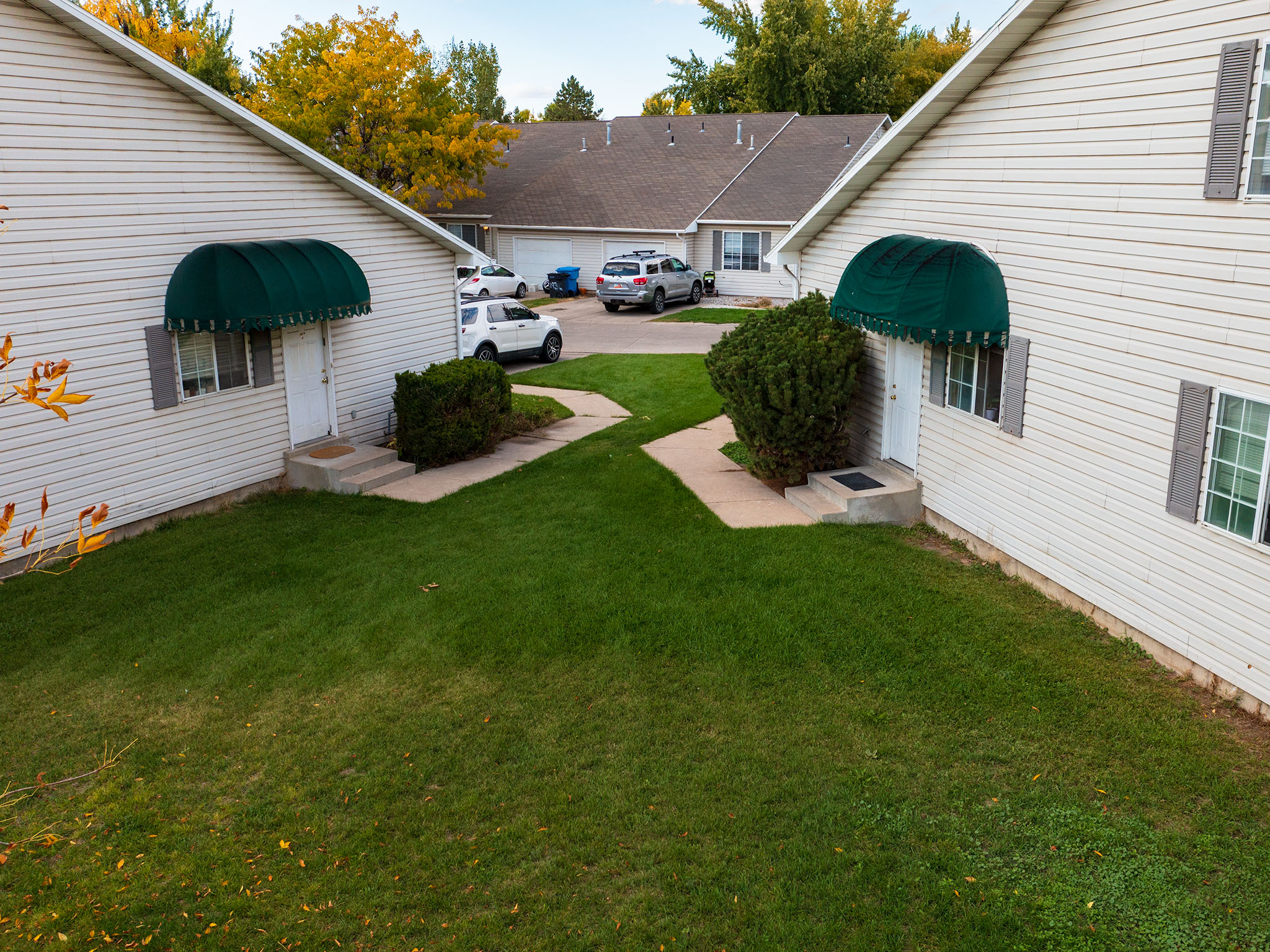 View of green lawn