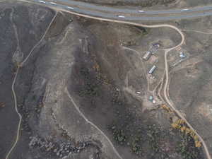 Aerial map of property and surrounding area