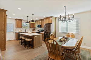 Remodeled Kitchen and Spacious Dining area.