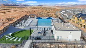 Bird's eye view of mountains