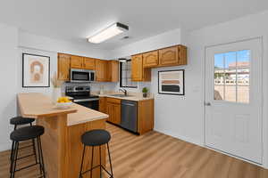 Virtually staged kitchen
