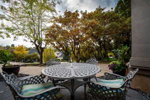 View of patio featuring outdoor dining space