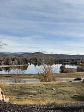 Water view featuring a mountain backdrop