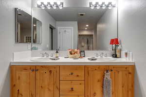 Full bath with double vanity