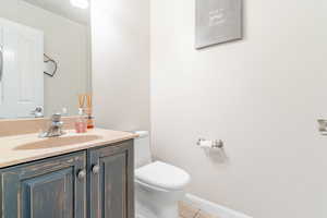 Main floor half bath