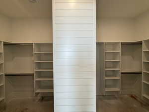 View of spacious closet