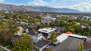 Drone / aerial view of mountains