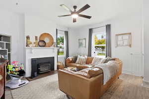 Wood Burning Fireplace