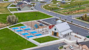 Drone / aerial view of a recreational park