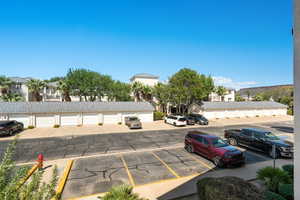 View of uncovered parking lot
