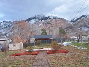 View of mountain background