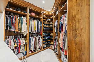 View of spacious closet