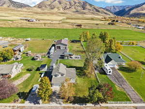 Aerial view of property's location featuring rural landscape