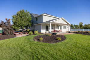 View of home's exterior featuring a patio