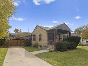 Bungalow-style home with covered porch