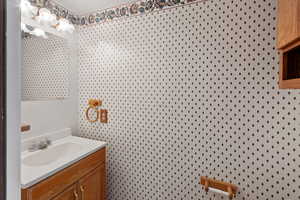 Bathroom featuring vanity