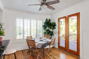 Semi-formal dining area