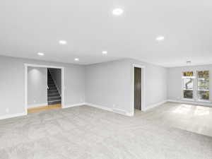 Formal living room open to formal dining room