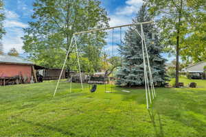 View of grassy yard