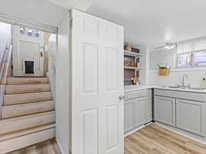 Pantry featuring a sink