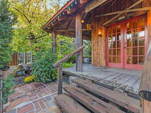 Deck with french doors