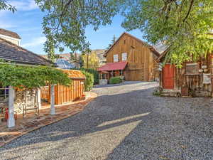 View of yard with Barn/garage/workshop/mother in-law