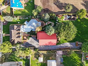 Bird's eye view of a pool