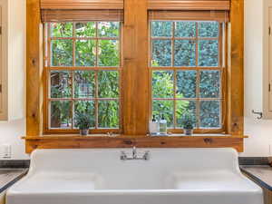 Kitchen view vintage sink