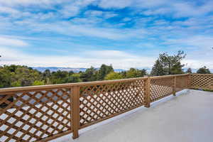 Large Balcony accessible from Primary Bedroom Study