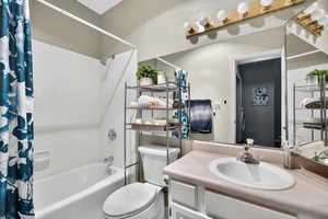 Second bathroom in hall