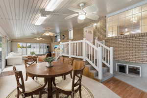 Virtually staged sunroom